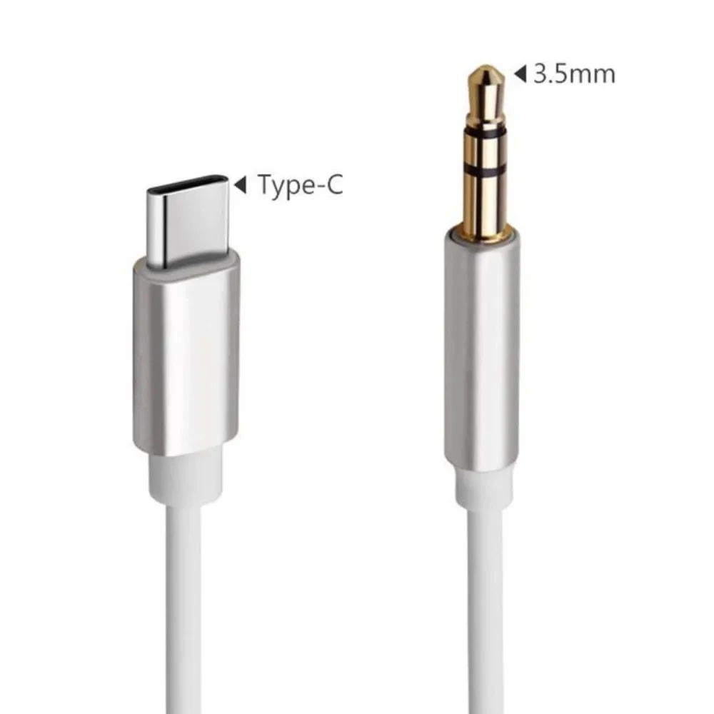 Vention Cabo Auxiliar Tipo C Para 3.5mm Macho Para Macho Trançado Adaptador De Cabo De Áudio Para Fone De Ouvido — imagem 2 de 2