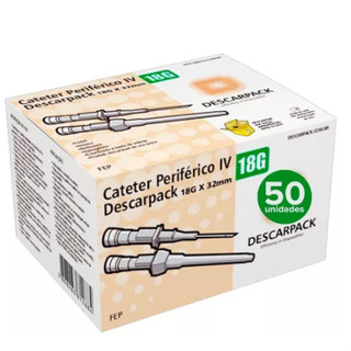 Cateter Intravenoso Body Piercing tamanhos variados Com 50 Unidades Descarpack