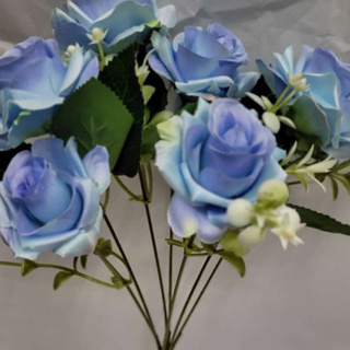 Rosa artificial com 7 hastes (cc354) em Oferta na Shopee