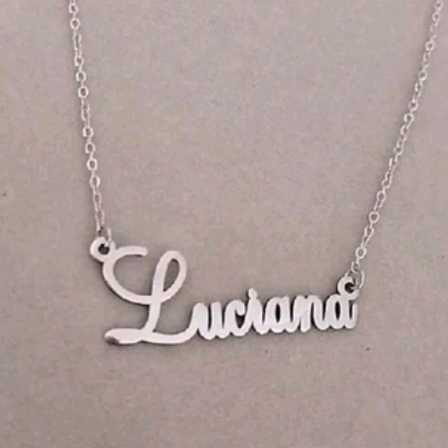 Colar Personalizado com Nome AÇO INOX — imagem 2 de 2