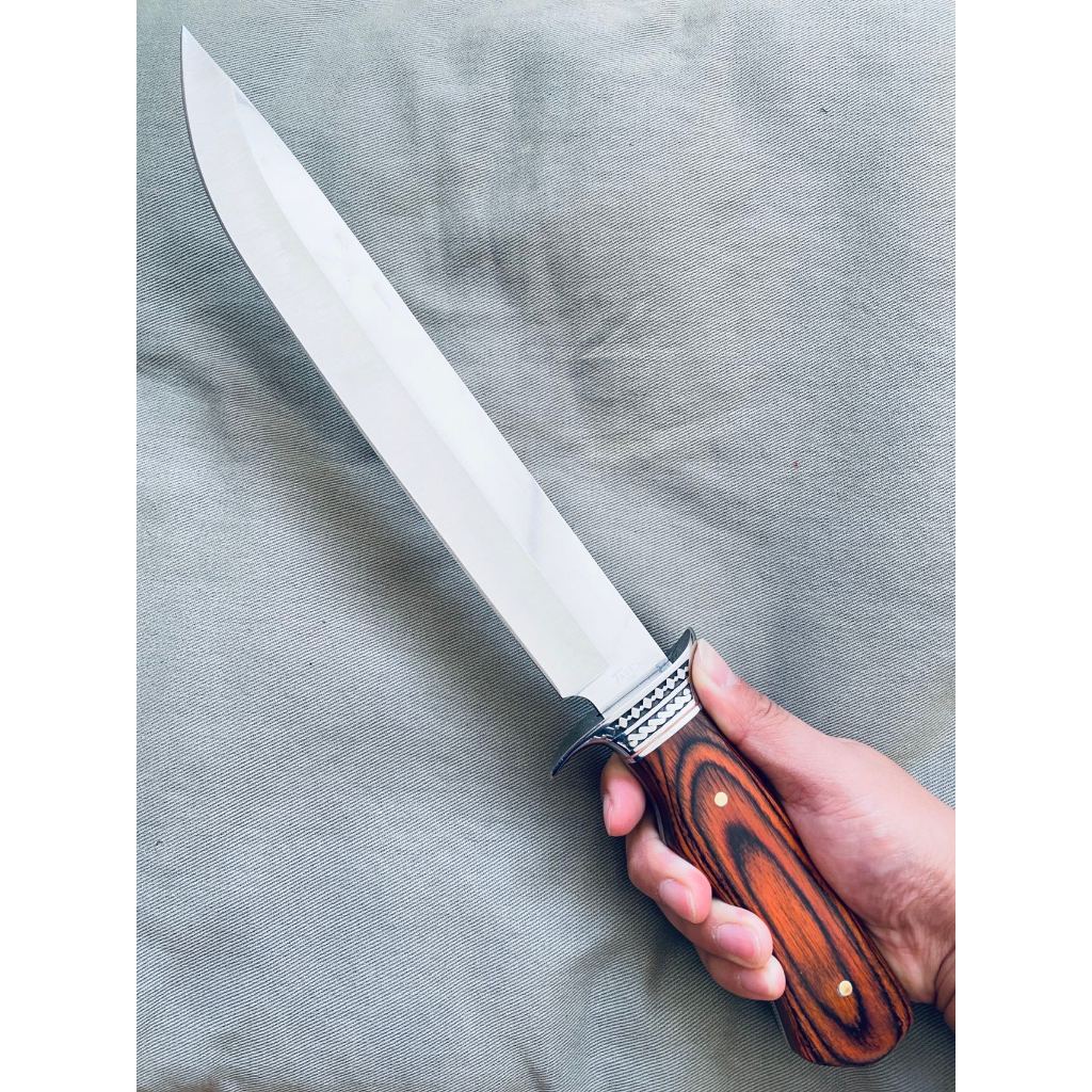 Facão De Pesca Churrasco 40cm Luxo Fulltang Inox 0990