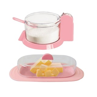 Kit Açucareiro com Colher + Manteigueira com Espátula Linha Cril em Oferta na Shopee