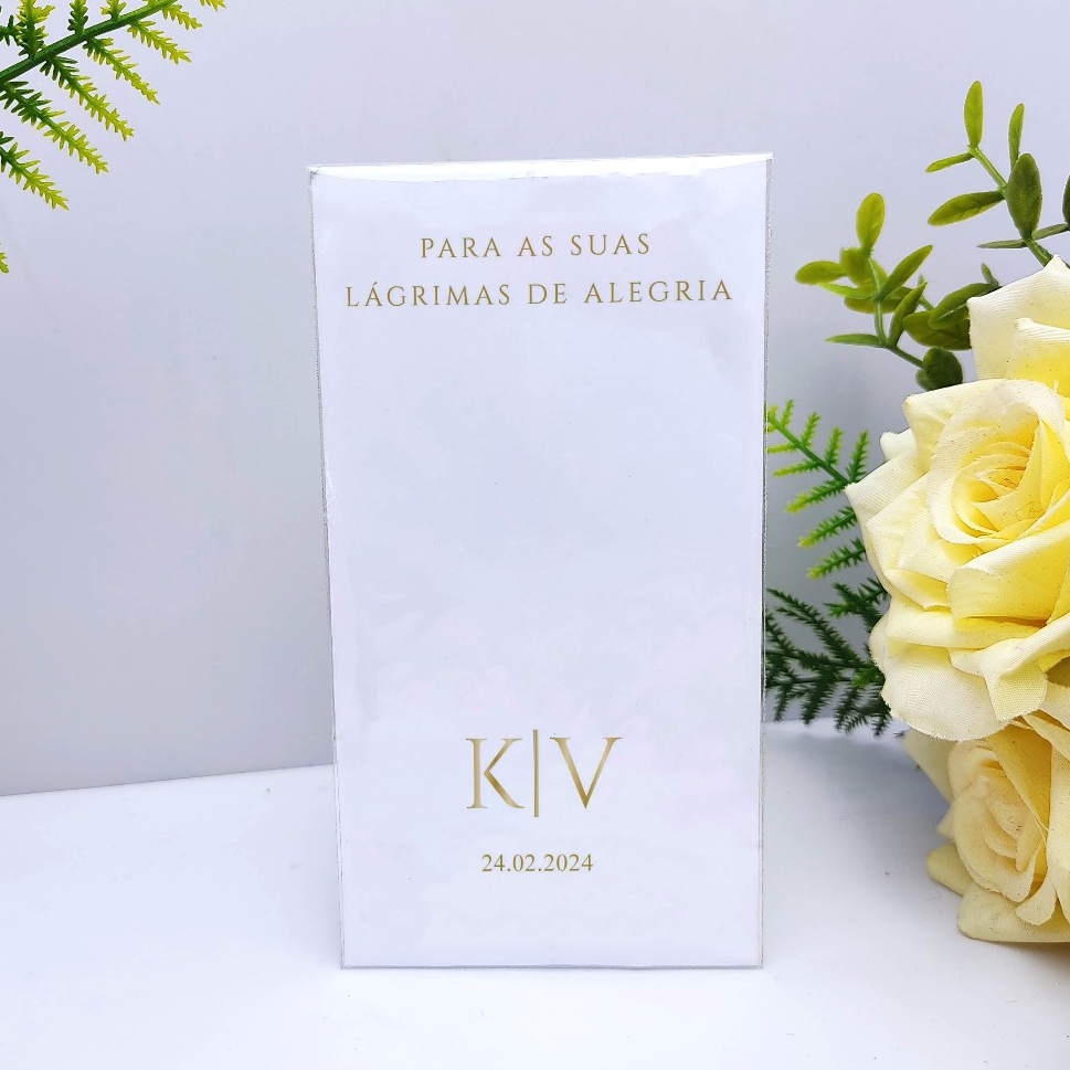 Lenços Lágrimas de Alegria Personalizado Casamento Minimalista Preto Branca em Oferta na Shopee