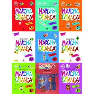 (Novo) Livro - Marcha Criança - Escolha - Português Matemática Ciências Geografia História Inglês Caligrafia Produção De Texto Língua Portuguesa Espanhol Gramática Arte Integrado Educação Infantil Religião