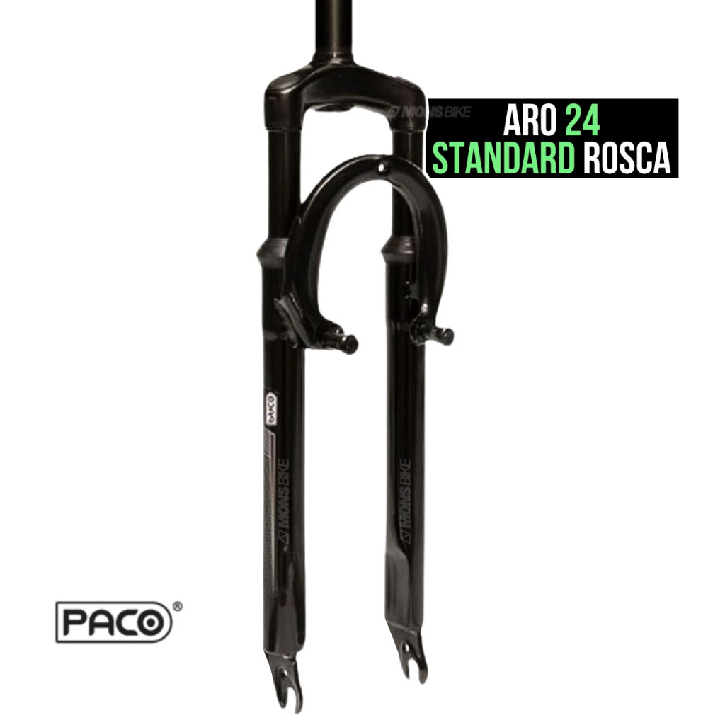 Suspensão Bike Aro 24 Garfo Amortecedor Bicicleta Rosca 21,1mm Standard