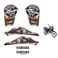 Kit Adesivo Compatível Tenere 250z 2018 À 2022 Marrom