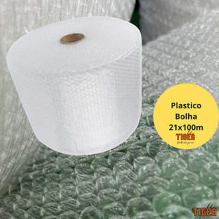 Bobina de Plástico Bolha 21 cm x 100 Metros - Proteção de Qualidade com 25 Micras para E-commerce