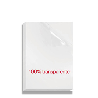 20 Folhas Adesivas  Vinil Premium 100% Transparente A4 Jato De Tinta Corante - Não é à pr…