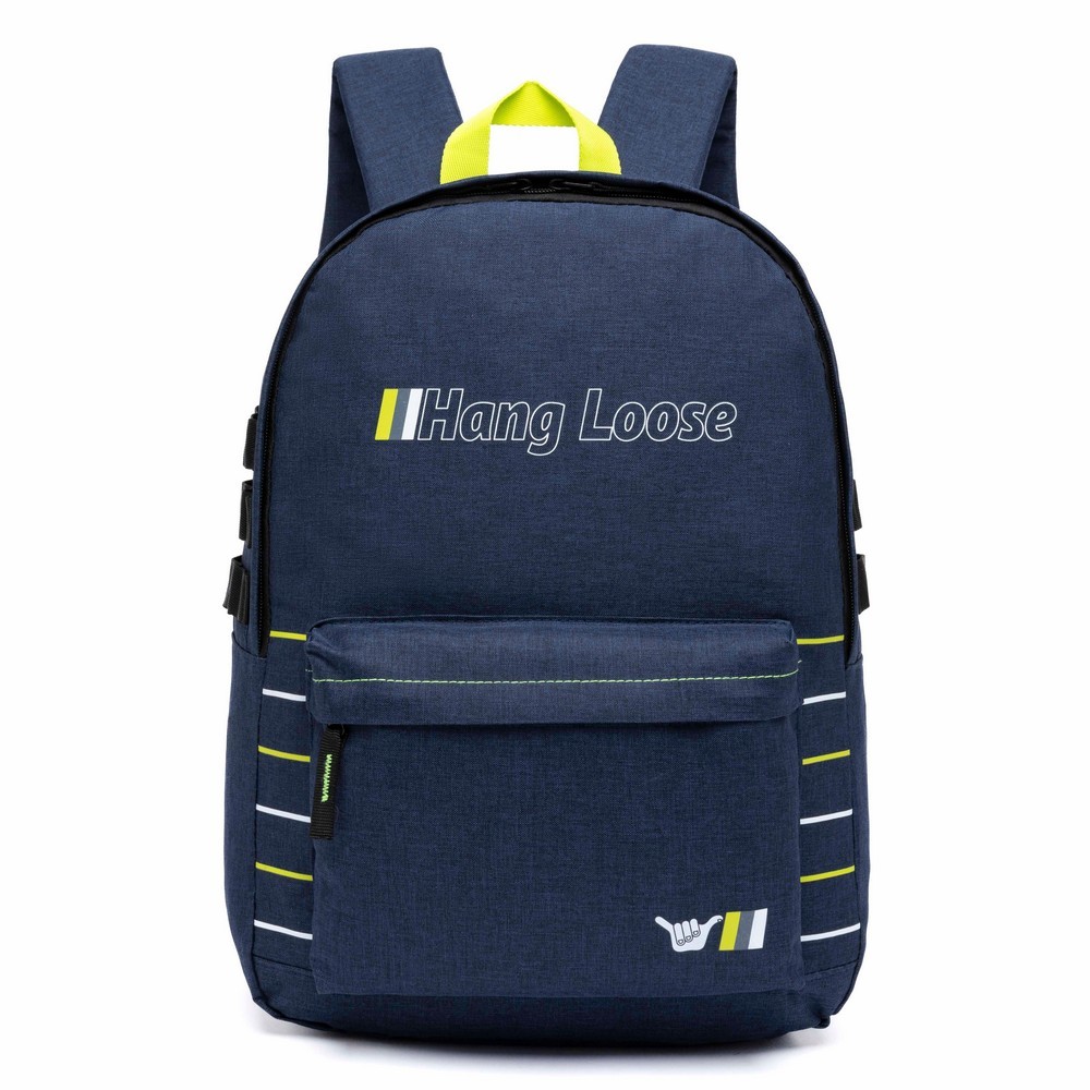 Mochila Escolar Reforçada Hang Loose Faculdade Unissex em Oferta na Shopee