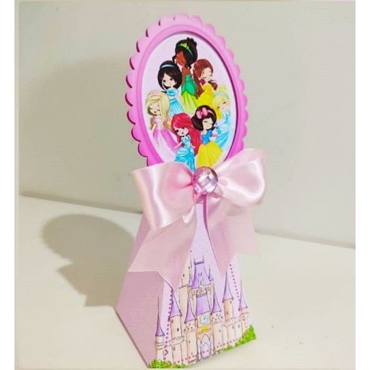 10 Caixas  Lembrancinhas Personalizadas Tema Princesa  - Festa  princesas festas  Decoração Caixa