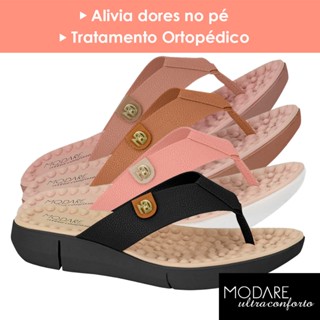 Chinelo Ortopédico Modare Feminino Esporão Massageador Macio Amortecedor Sandália Fascite Plantar