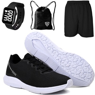 Tênis Feminino Masculino Academia 2000 Caminhada Esportivo Corrida Confortável Relógio Short Mochila em Oferta na Shopee