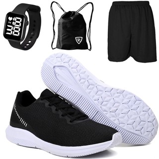 Tênis Feminino Masculino Academia 2000 Caminhada Esportivo Corrida Confortável Relógio…