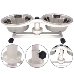 Comedouro Pet Duplo Tigela Inox 400ml - FERCAR