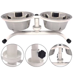 Comedouro Pet Duplo Tigela Inox 900ml - FERCAR