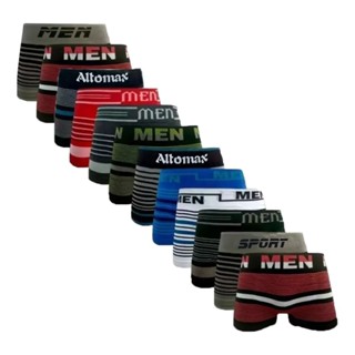 Kit 12 Cuecas Box Boxer Originais Men Sem Costura