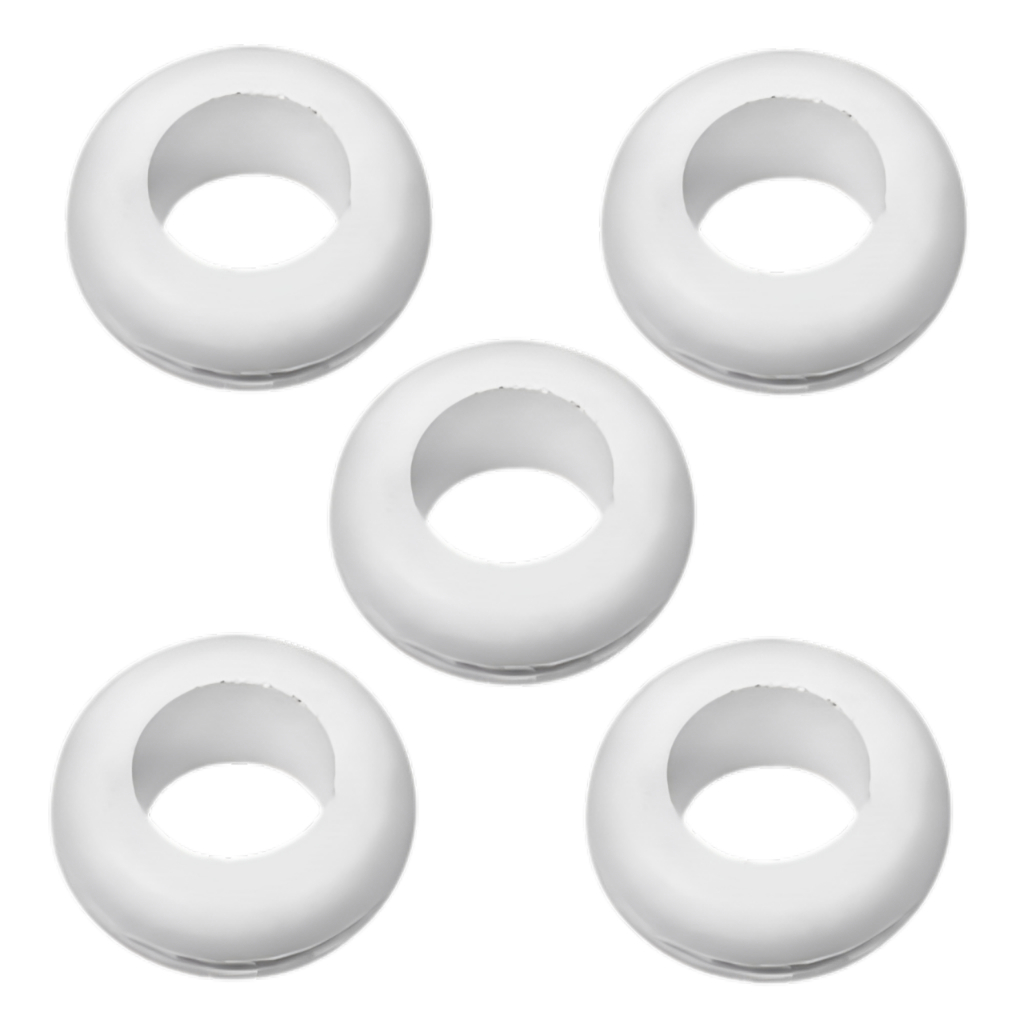 Kit 05 unidades Anel Vedante Vedação Silicone Borracha Passa Fio Reposição para Válvula Airlock