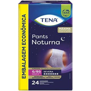 Roupas Íntimas Descartáveis Unissex Tena Pants Noturna G/EG 24 Unidades
