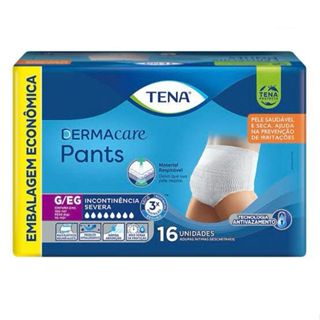 Roupas Íntimas Descartáveis Unissex Tena Dermacare Pants G/EG 16 Unidades
