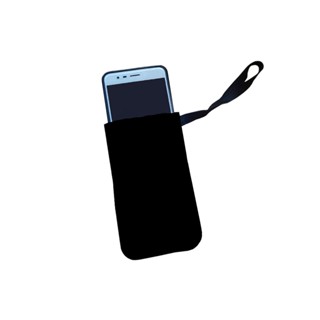 Capinha Celular Case Proteção Neoprene Preto Basico