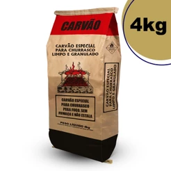 Embalagem Papel Para Carvão 4 kg (ARTE PADRAO)100 Un