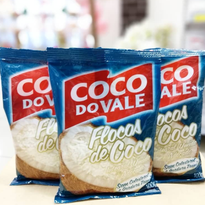 Coco em Flocos Úmido Adoçado 100g - Coco Do Vale · foto 2