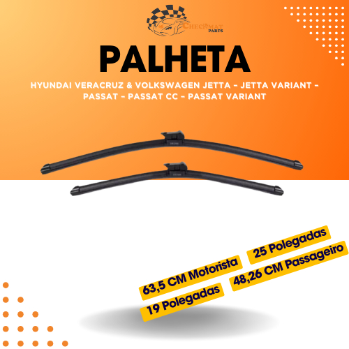 Palheta Automotiva 24″ para Hyundai Veracruz & Volkswagen Jetta – Jetta Variant – Passat – Passat CC – Passat Variant