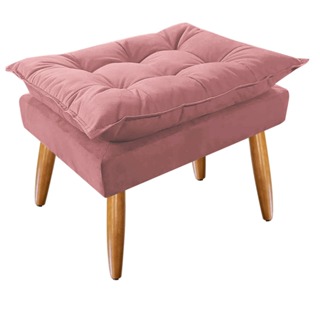 Puff Opala Suede Pés palito Decorativo várias cores - Mercado Dos Móveis em Oferta na Shopee