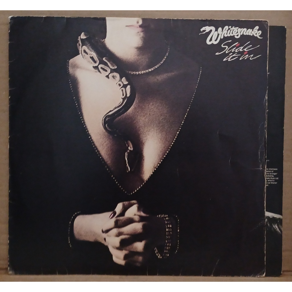 LP Disco De Vinil Whitesnake - Slide It In - Com Encarte LP Muito Bom Capa Muito Boa Com Desgastes Ler Descrição