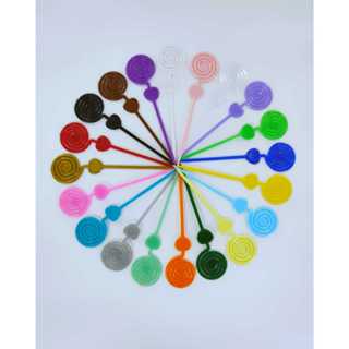 50 peças Espiral plástico porta recados 12 cm diversas cores lembrancinhas decoração ART MILLY