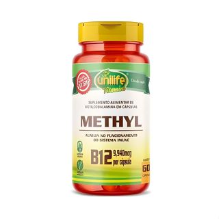 Vitamina B12 Vegan Unilife Metilcobalamina Methyl Cobalamin Sabor Sem Sabor