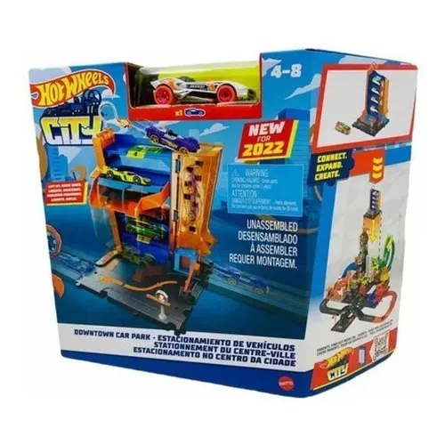 Pista Hot-wheels Estac. Centro Da Cidade - Mattel Hdr28 em Oferta na Shopee
