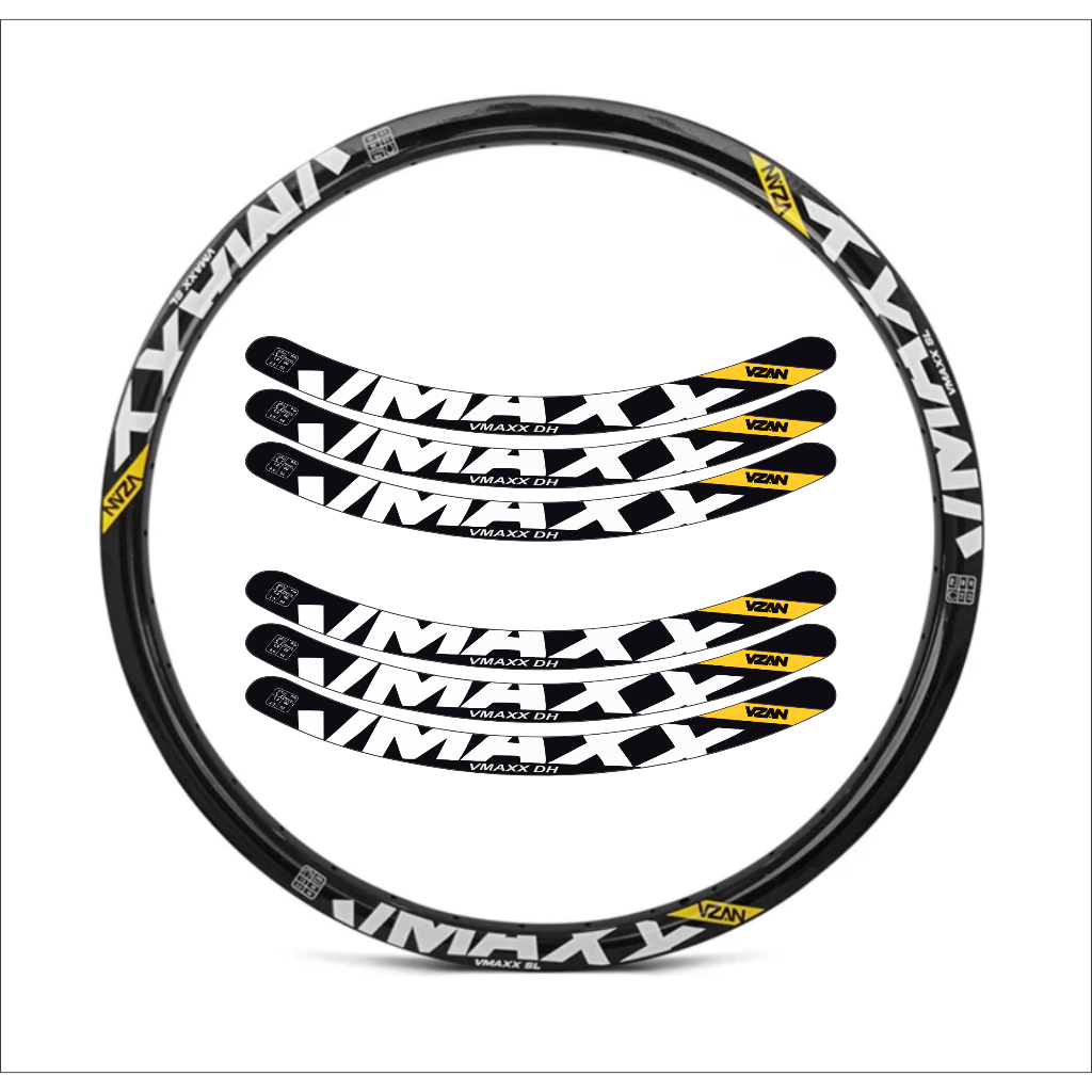 Adesivos Aro Vmaxx LT  26 29 Ciclismo Modelo Novo Vikingx mtb ksw gts caloi e outros