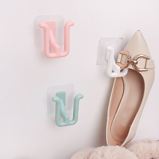 Kit  3 Unidades Prateleira De Banheiro Auto-Adesivo Sem Punção De Parede Pendurado/Gancho De Armazenamento de sapatos em Oferta na Shopee