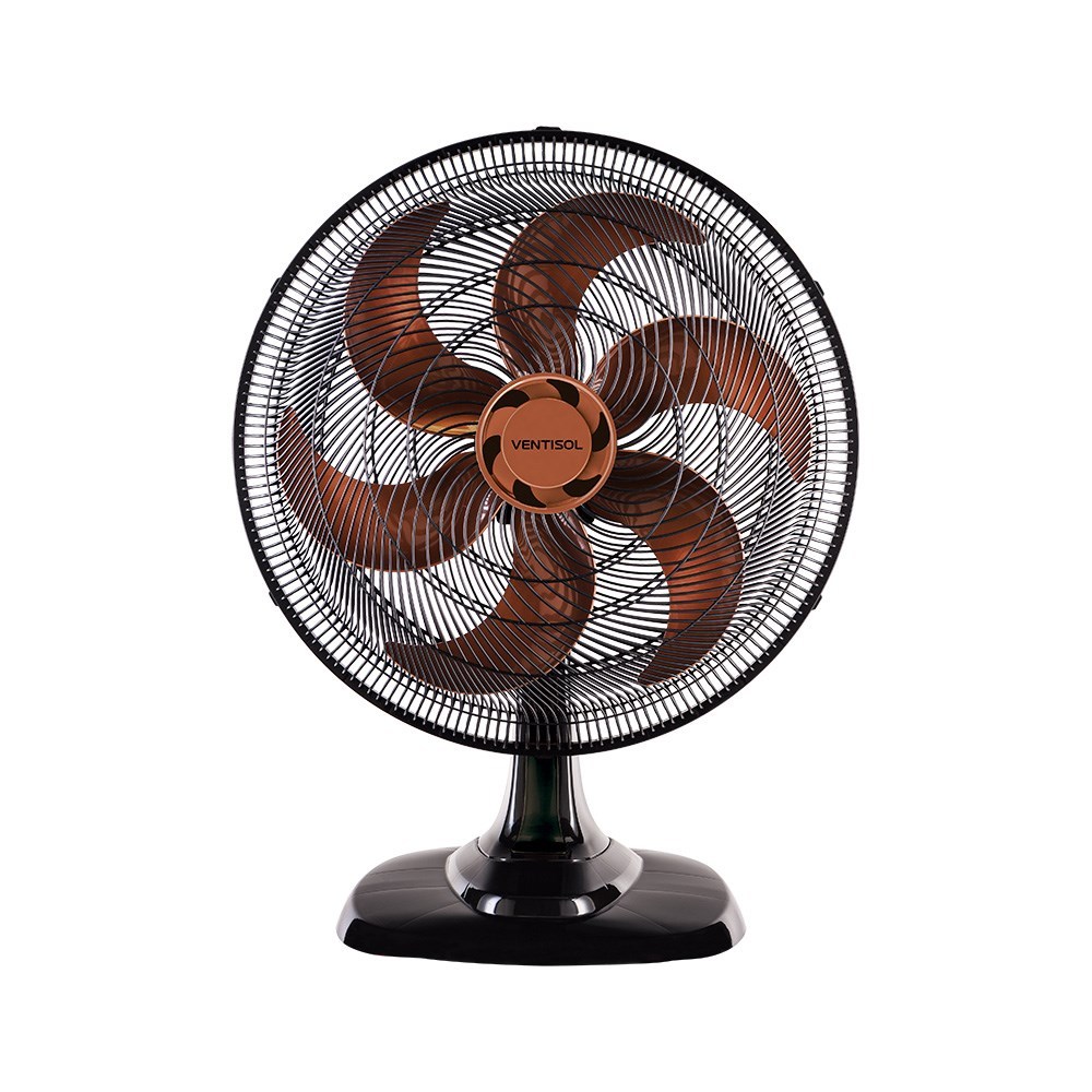 Ventilador de Mesa Oscilante Turbo 6p Bronze 50cm - Ventisol em Oferta na Shopee