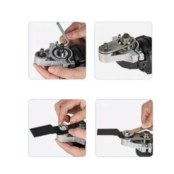 Adaptador Multifuncional para Esmerilhadeiras 4.1/2": Conjunto para Serrar, Oscilar, Cortar e Lixar · foto 2