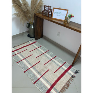 Tapete Beira Cama boho peludo 1,5x0,80cm