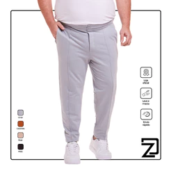 Calça Masculina Plus Size Moletinho Alfaiataria Skinny