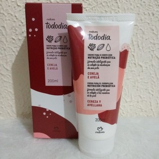Hidratante Corporal Tododia Cereja e Avelã 200ml Validade: 04/2027