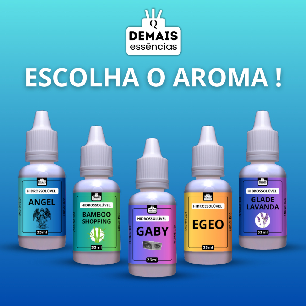 Essência 33ml Para Aromatizador , Umidificador. Hidrossolúvel 33ml (A Base d' Água)