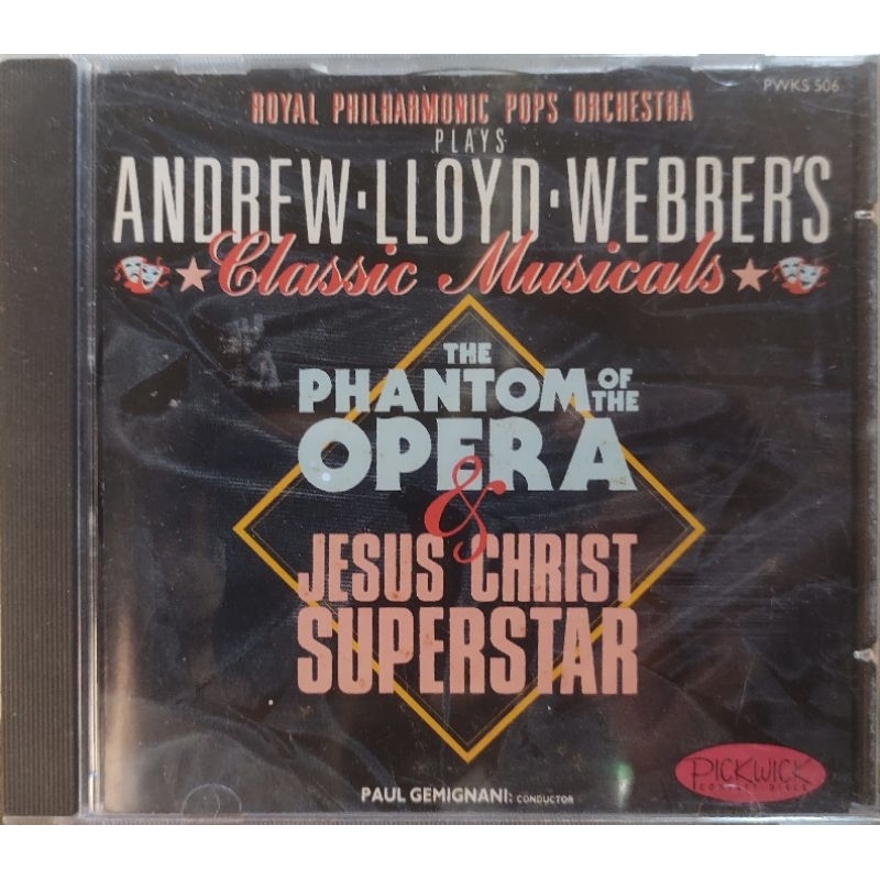 Cd Andrew Lloyd webber's The Phantom of Opera Jesus Christ Superstar Importado Otimo Estado