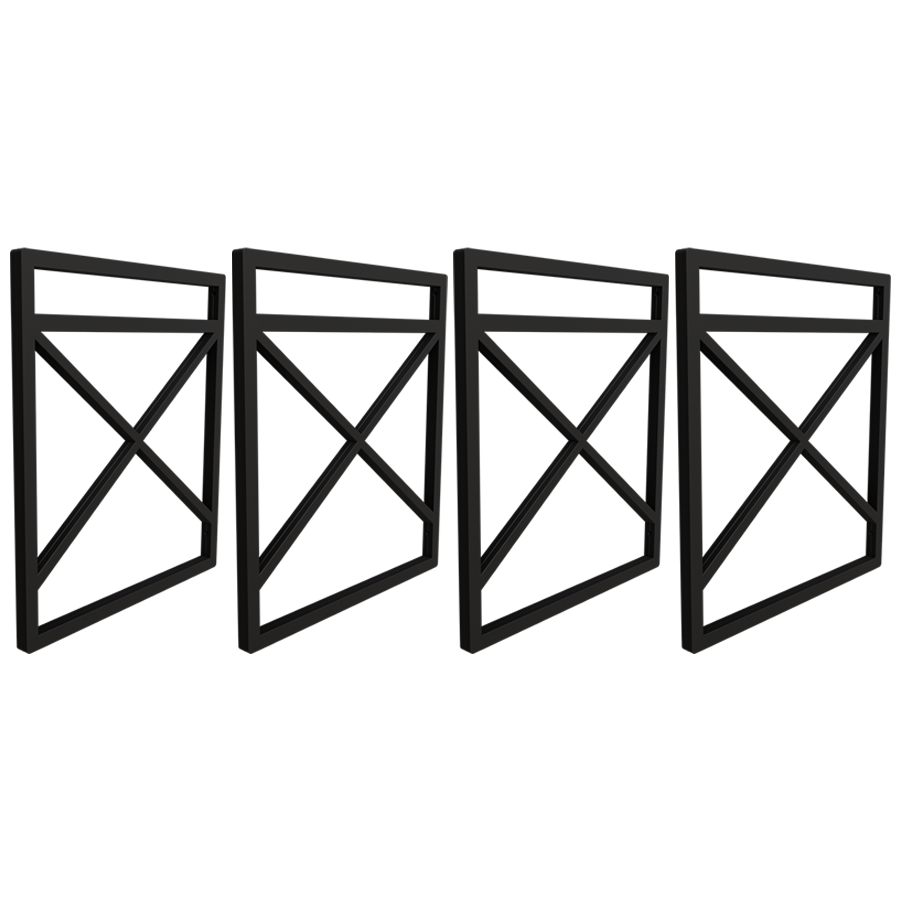 Suporte P/ Prateleira Estilo Industrial C/ 30cm / 25cm -4 Un