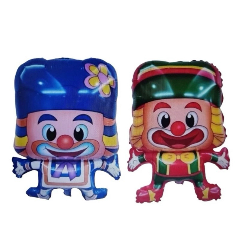 Kit C/10 Balões Palhaço Patati E Patata Corpinho 55Cm em Oferta na Shopee