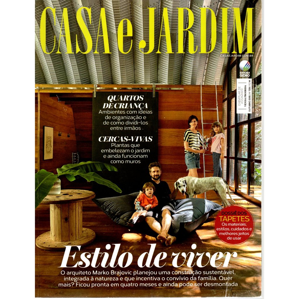 Revista Casa e Jardim, Ano 62, Nº 729, Outubro, 2015