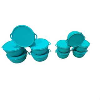 KIT 10 PEÇAS ( 05 POTES 1 LITRO +05 POTES 500 ML)