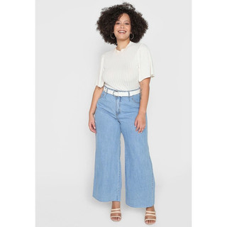 Calça  jeans plus size feminina /Pantacourt  Plus Size/ cintura alta