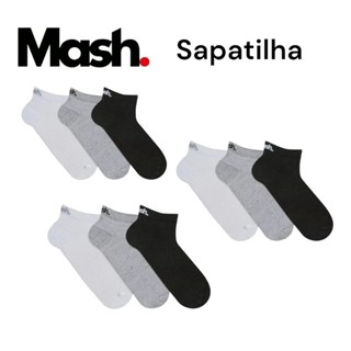 Kit com 09 Pares de Meias Sapatilha Mash 205.02
