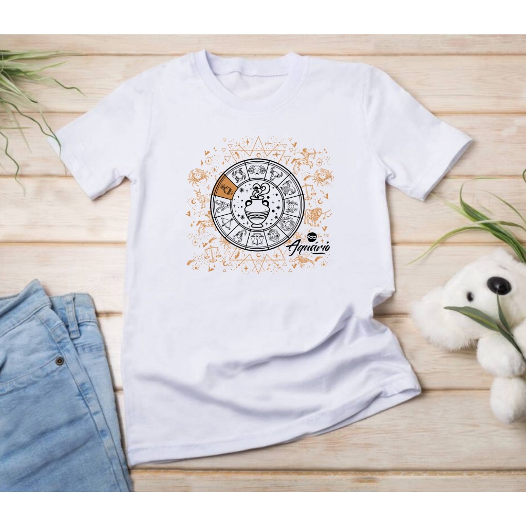 Imagem Blusa de Signo - Camiseta Feminina de Signos - Tshirt Estampada Horoscopo Astrologia Zodiaco
