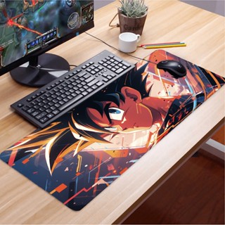 Mouse Pad Gamer Tema DBZ Dragon Ball Z Goku Vegeta Anime Manga Tecido Tech Acabamento Laser Tamanho Grande - ALTA PERFORMANCE-