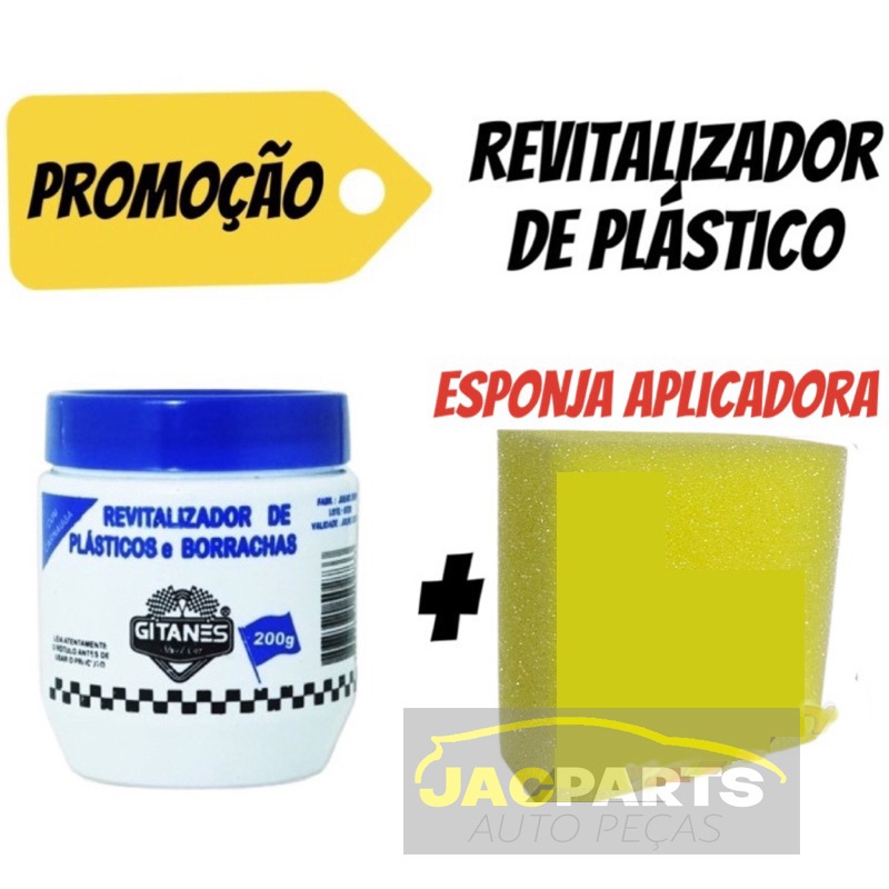 Revitalizador de Plástico Parachoque, carro e moto Borracha 200G em Oferta na Shopee